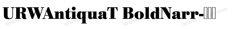 URWAntiquaT BoldNarr字体转换